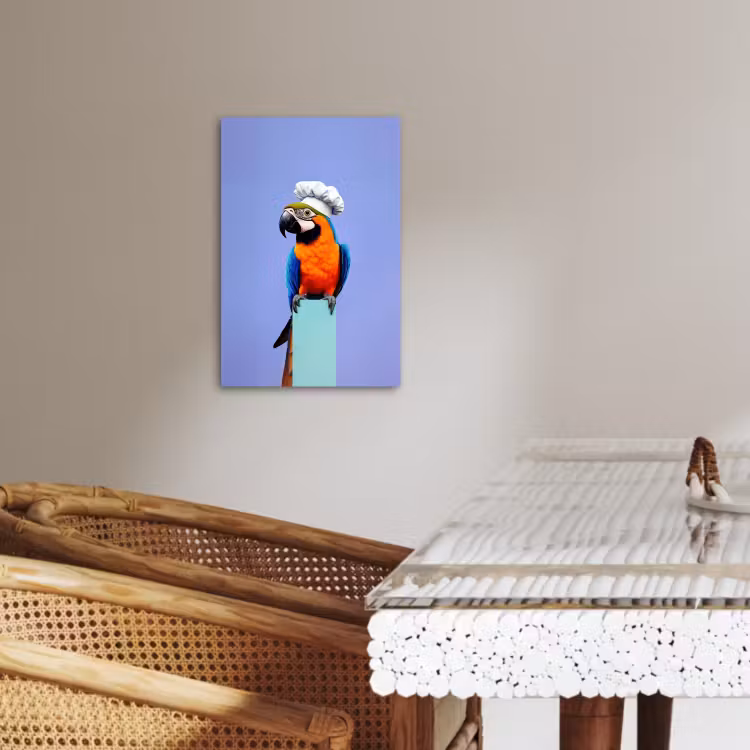 Canvas schilderij - Papegaai - Koksmuts - Vogel - Leuk — 5