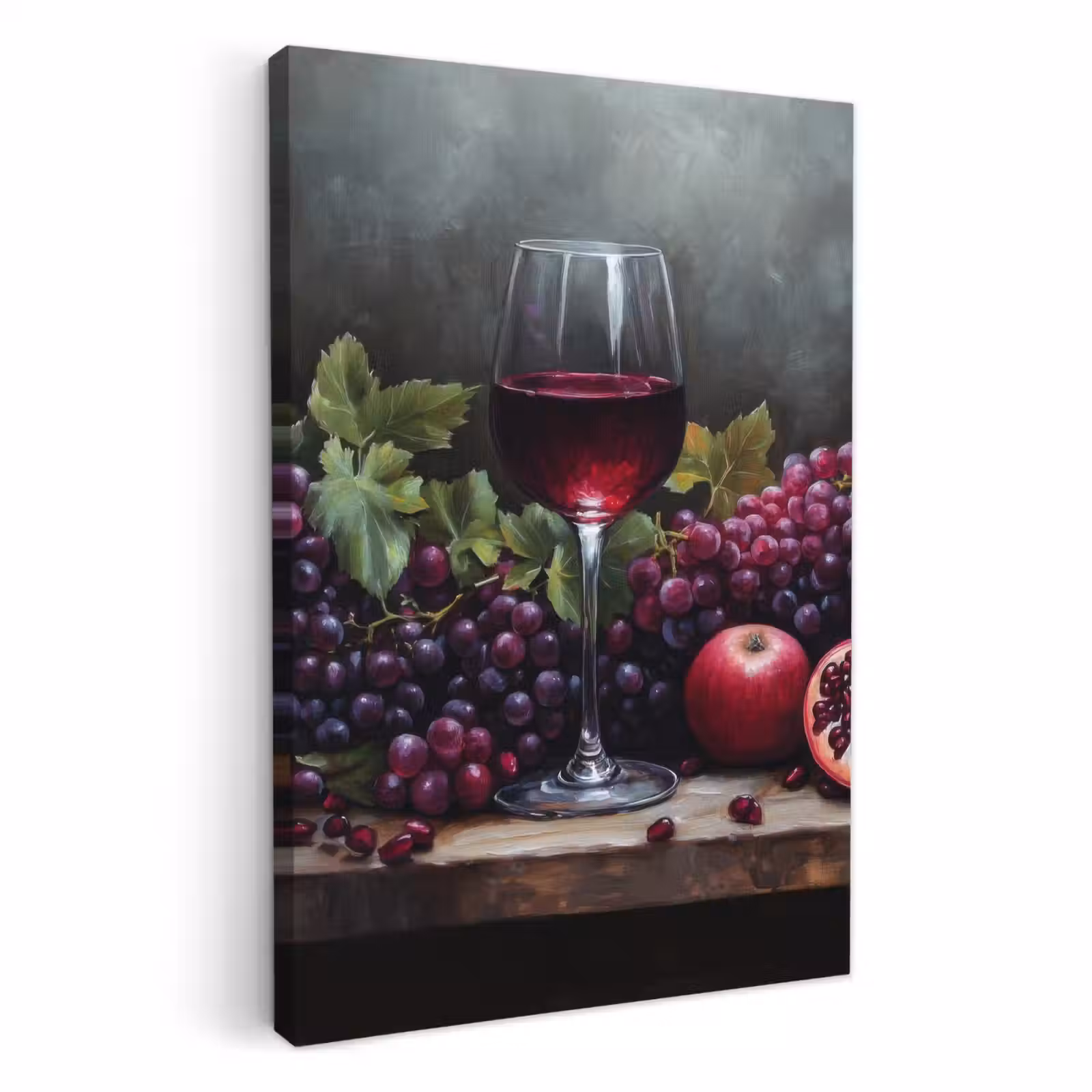 Canvas schilderij - Wijn - Fruit - Stilleven — 1