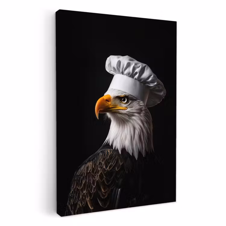 Canvas schilderij - Arend -Amerika - Koksmuts - Vogel - Stoer — 1