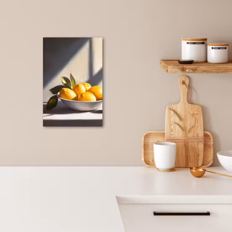 Canvas schilderij - Citroenen - Stilleven - Geel — 5