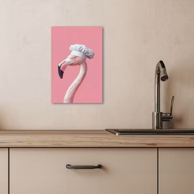 Canvas schilderij - Flamingo - Roze - Koksmuts - Vogel — 1