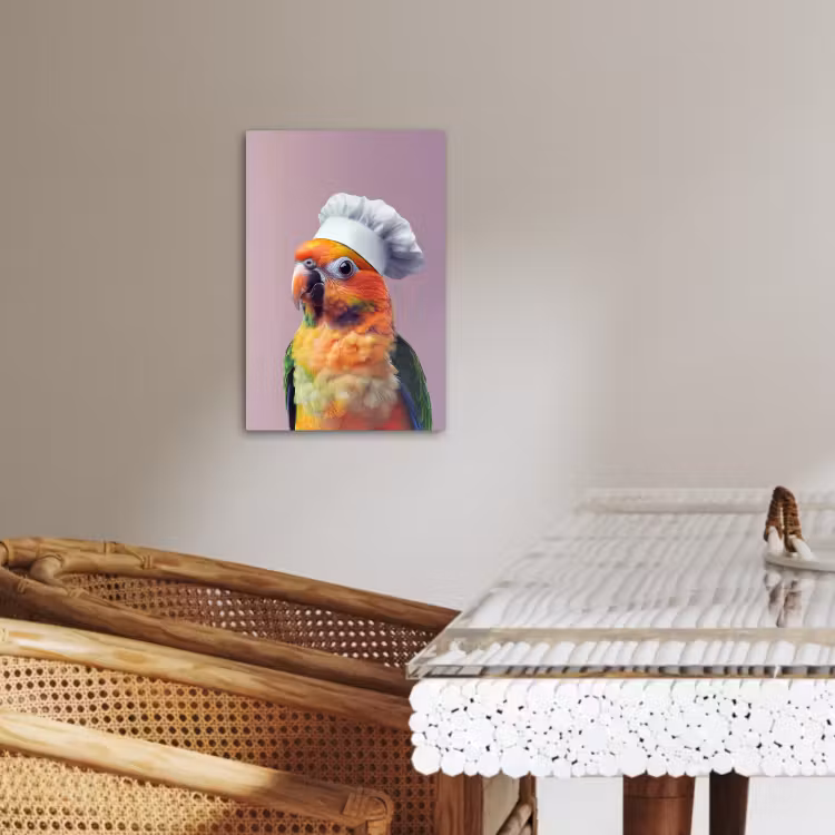 Canvas schilderij - Papegaai - Koksmuts - Nieuwsgierig - Vogel — 2