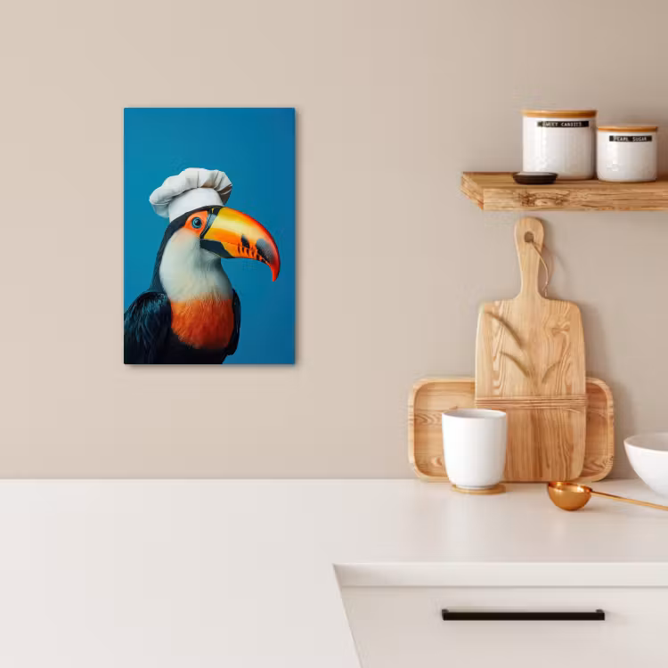 Canvas schilderij - Toekan - Papegaai - Vogel - Koksmuts — 3