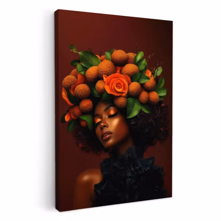 Canvas schilderij - Vrouw - lychee - exotisch — 3