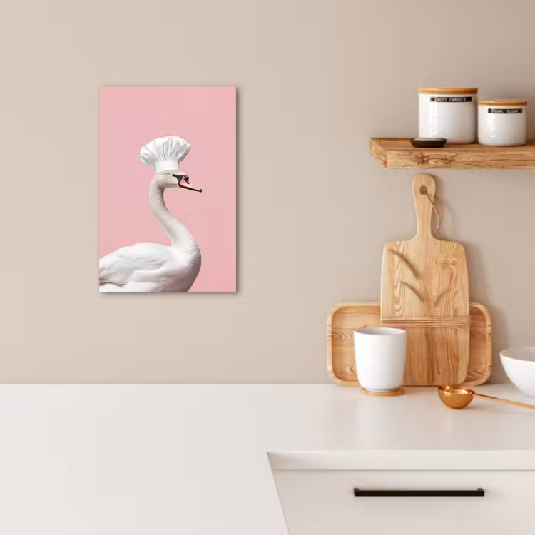 Canvas schilderij - Zwaan - Koksmuts - Mooi - Klassiek — 1
