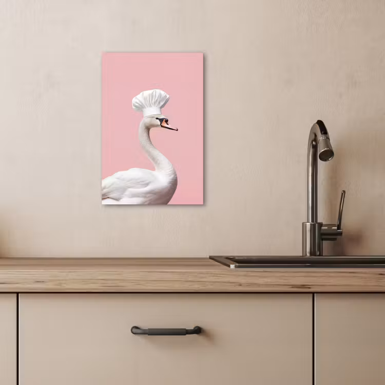 Canvas schilderij - Zwaan - Koksmuts - Mooi - Klassiek — 2