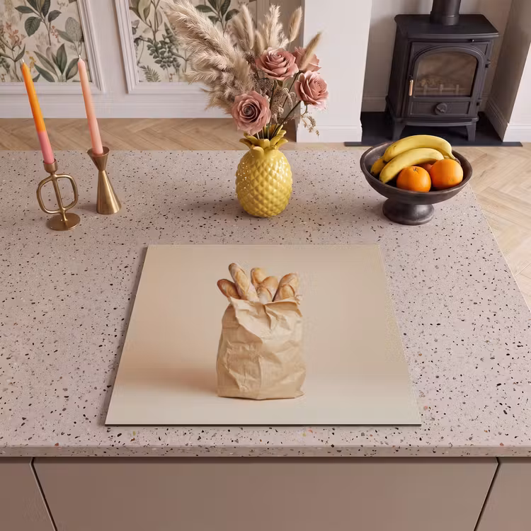 Inductie beschermer - Baguette - Brood - Stokbrood - Beige — 3