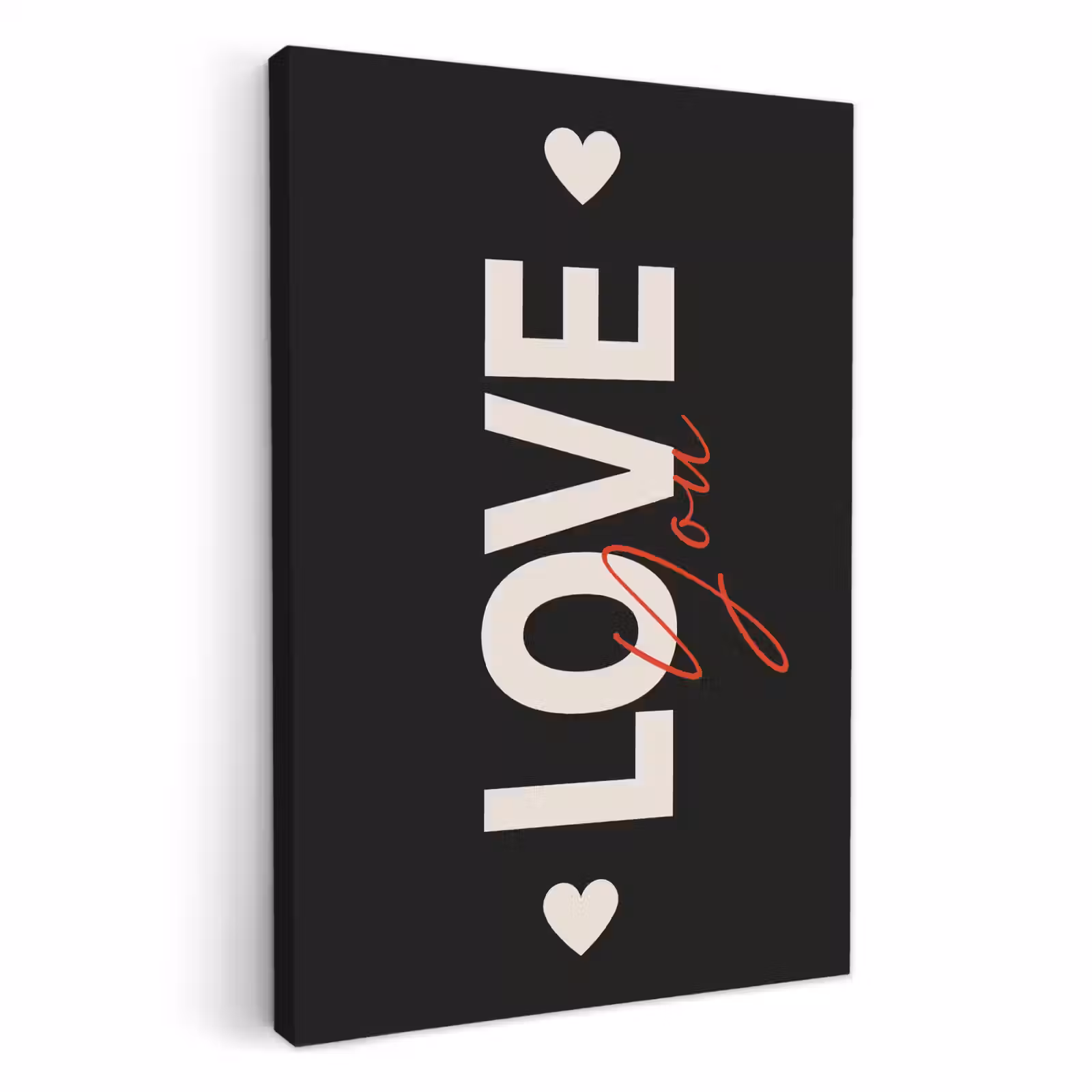 Canvas schilderij - Love - Rood - Valentijn — 1