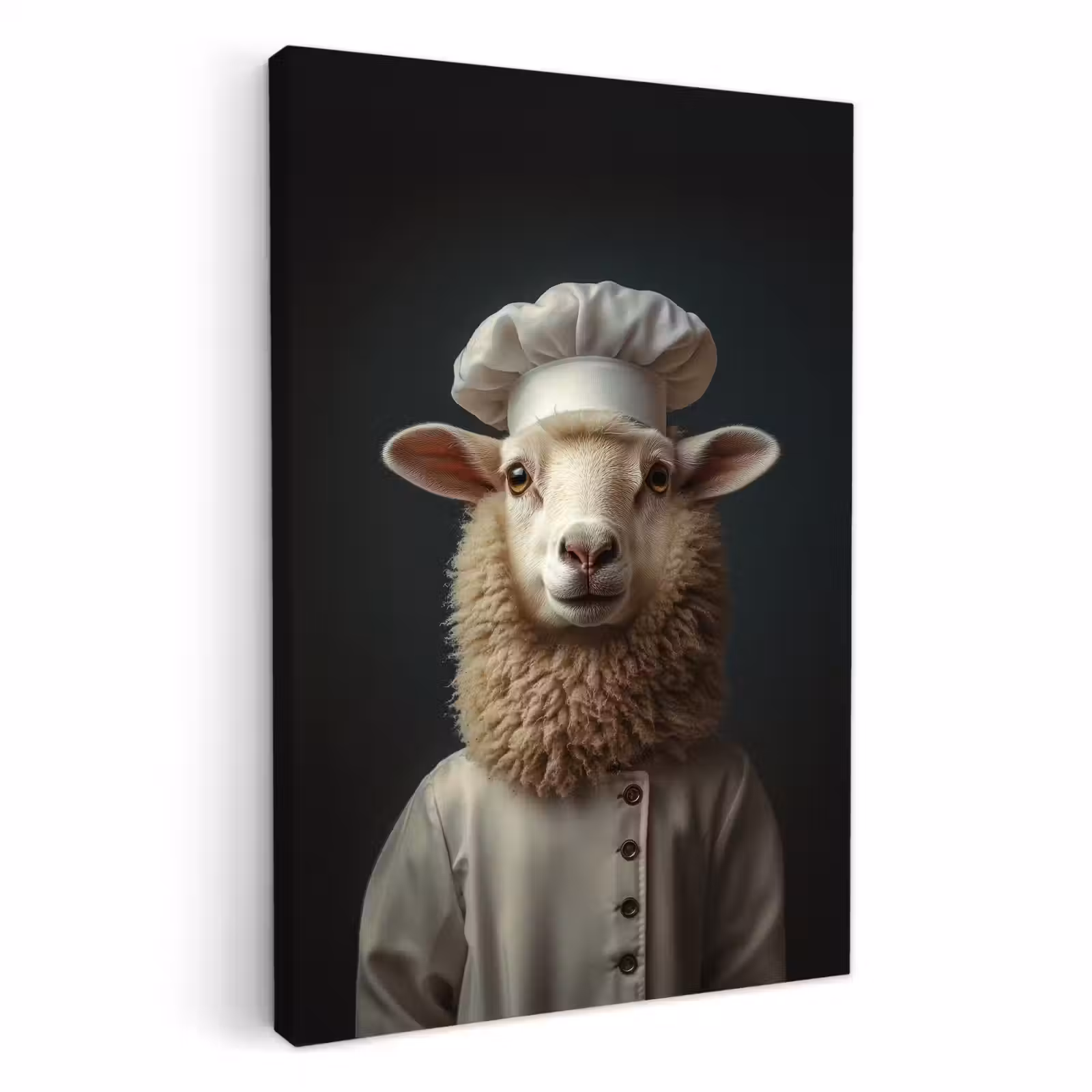 Canvas schilderij - Schaap - Wol - Kok — 1