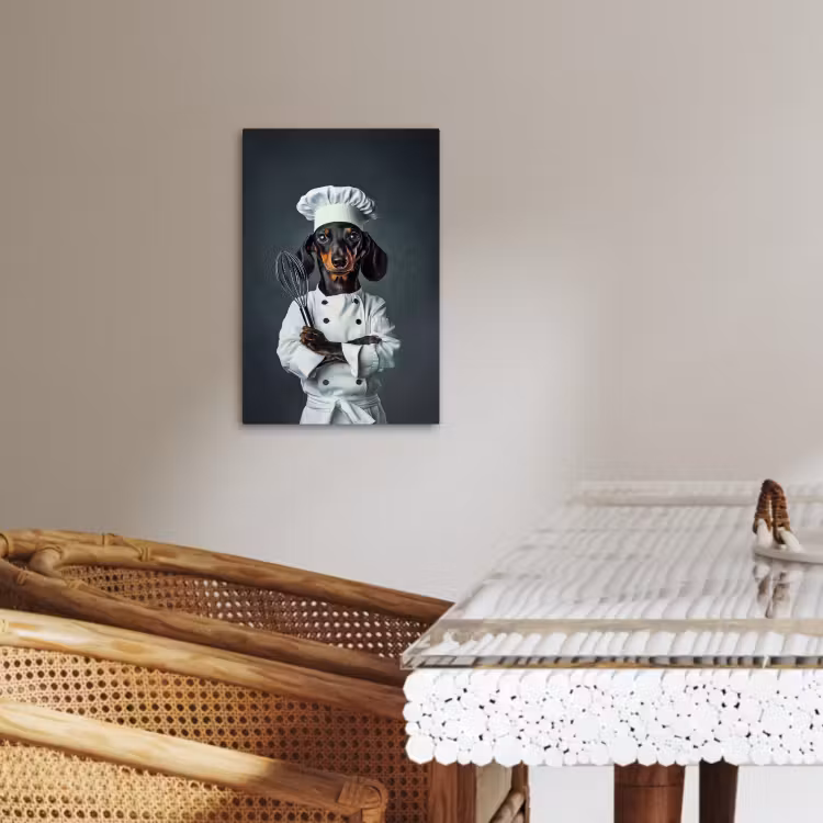 Canvas schilderij - Hond - Garde - Kok — 5