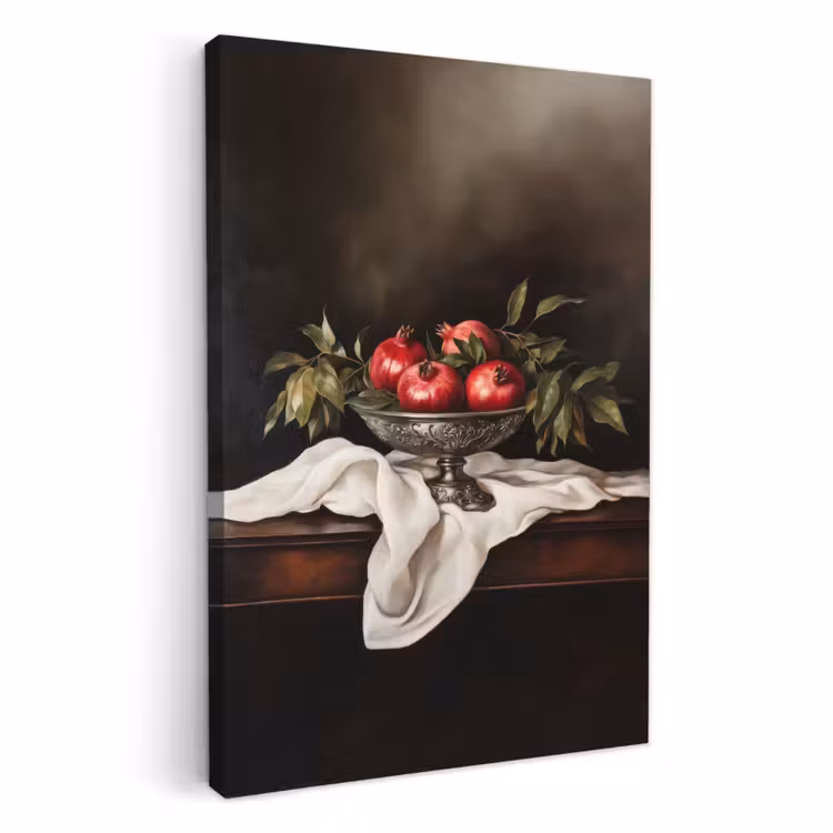 Canvas schilderij - Granaatappels - Klassiek - Vintage — 3