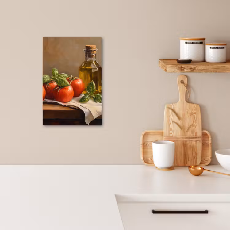 Canvas schilderij - Tomaten - Olijfolie - Stilleven — 5
