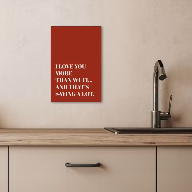 Canvas schilderij - Rood - Quote - Liefde — 4