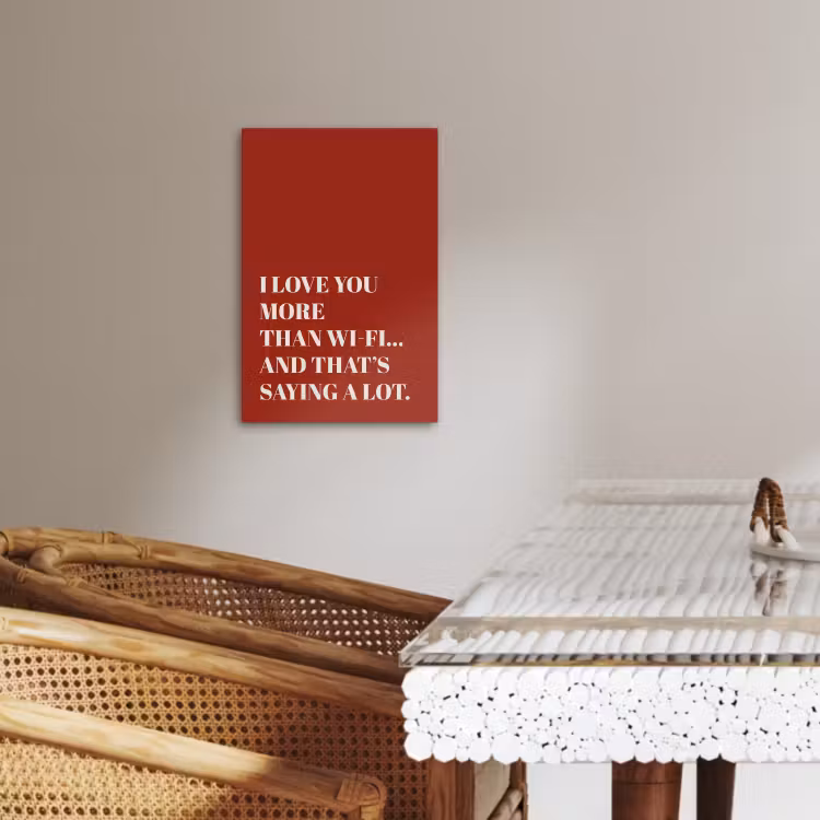 Canvas schilderij - Rood - Quote - Liefde — 5