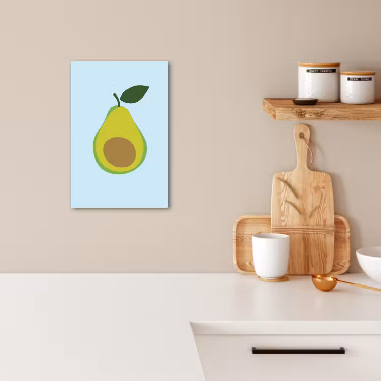 Canvas schilderij - Avocado - Illustratie - Groene - Vrucht — 3