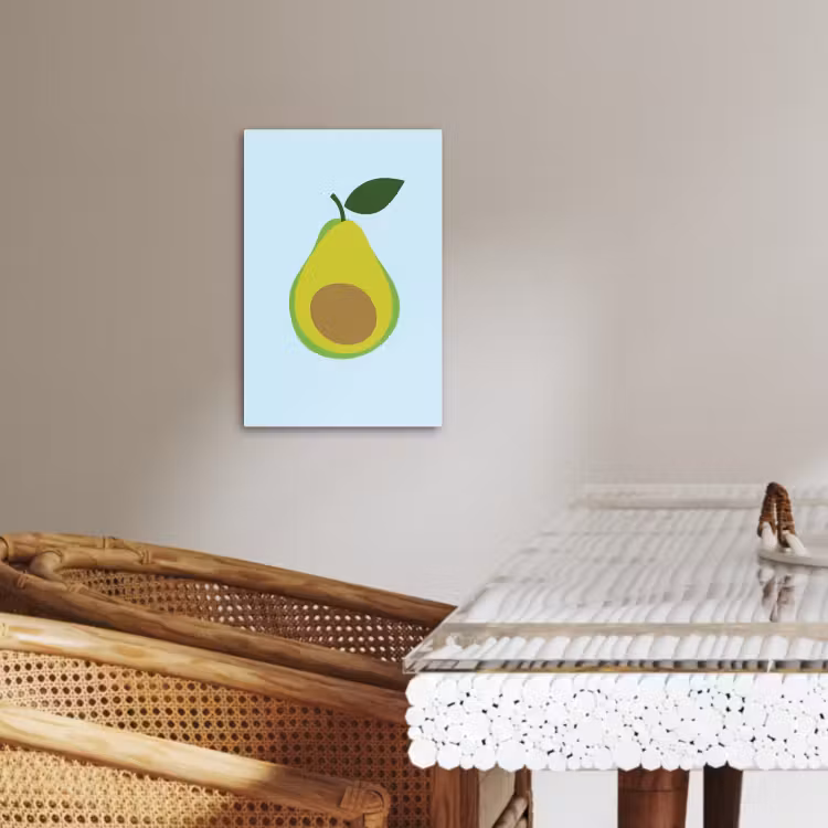 Canvas schilderij - Avocado - Illustratie - Groene - Vrucht — 5