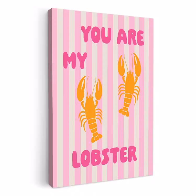 Canvas schilderij - Lobster - Love - Valentijn — 3