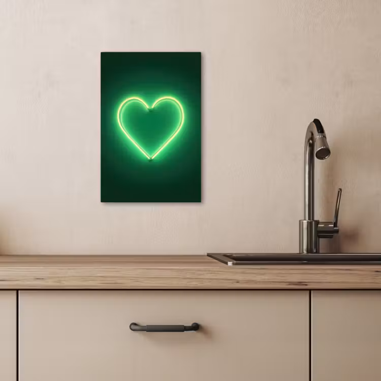 Canvas schilderij - Neon - Groen - Licht — 5