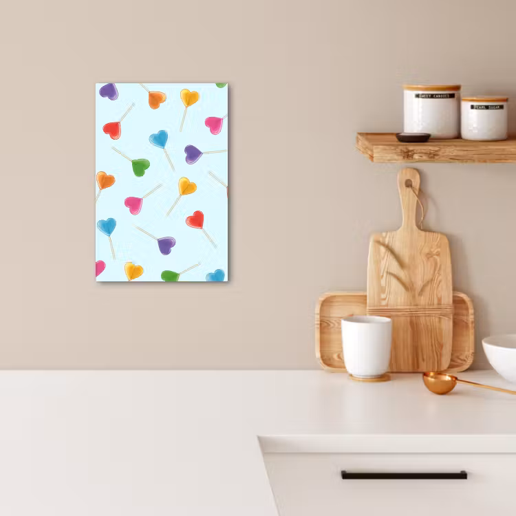 Canvas schilderij - Lolly - Regenboog - Snoep — 3