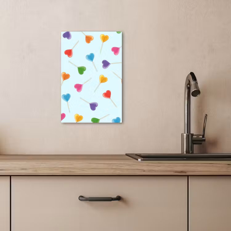 Canvas schilderij - Lolly - Regenboog - Snoep — 5