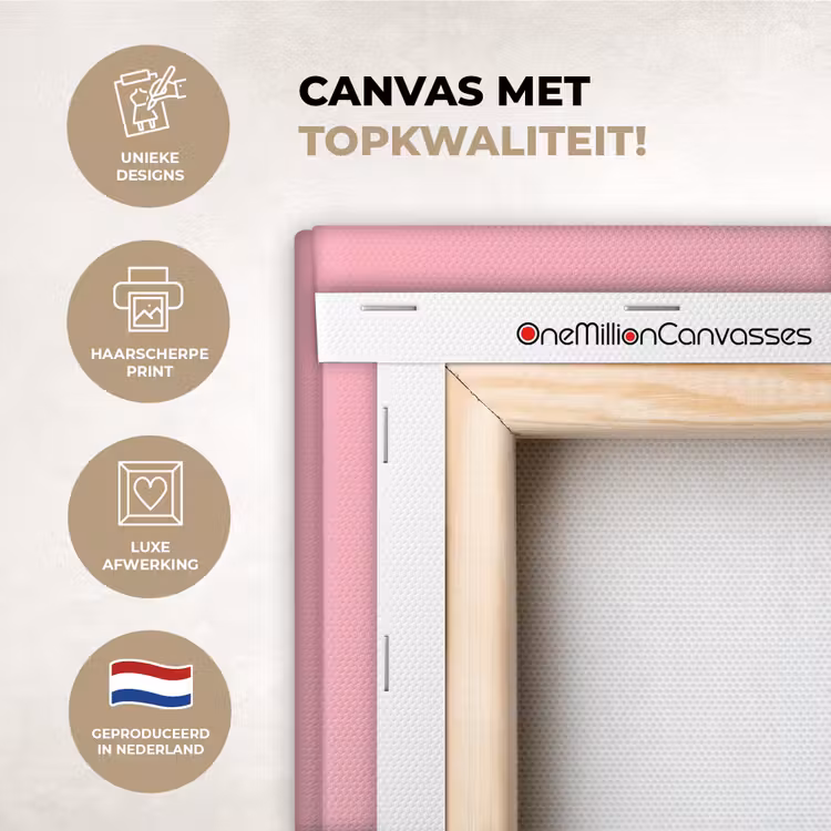 Canvas schilderij - Snoep - Lolly - Hart- Roze — 2