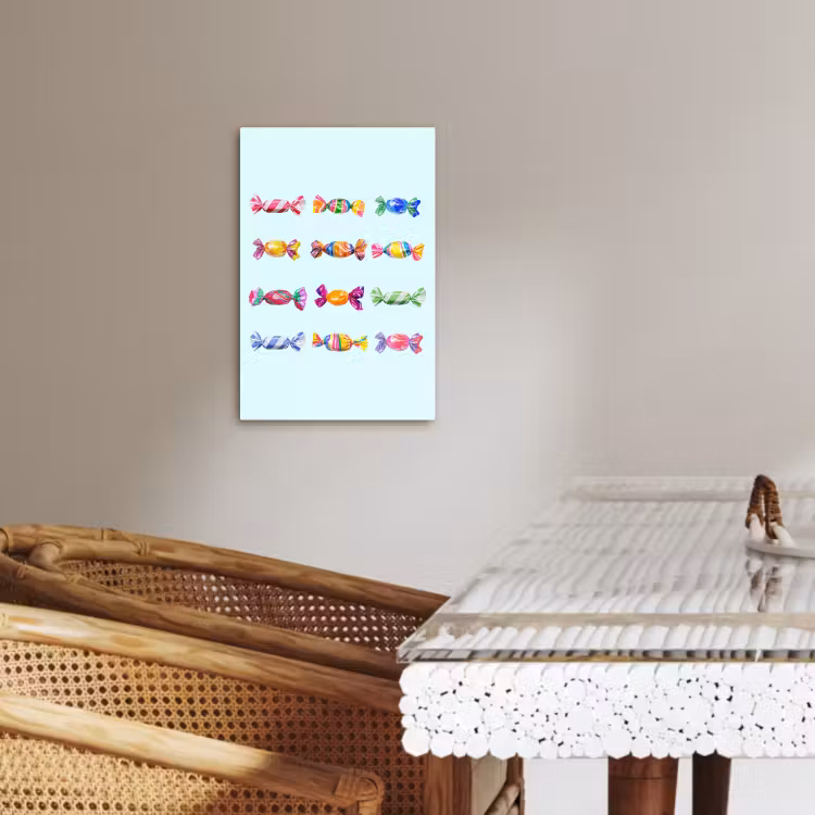 Canvas schilderij - Snoepjes - Realistisch - Kleurrijk — 4
