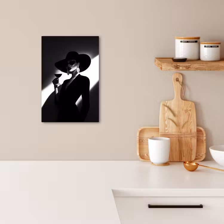 Canvas schilderij - Vrouw - Wijn - Chic — 4