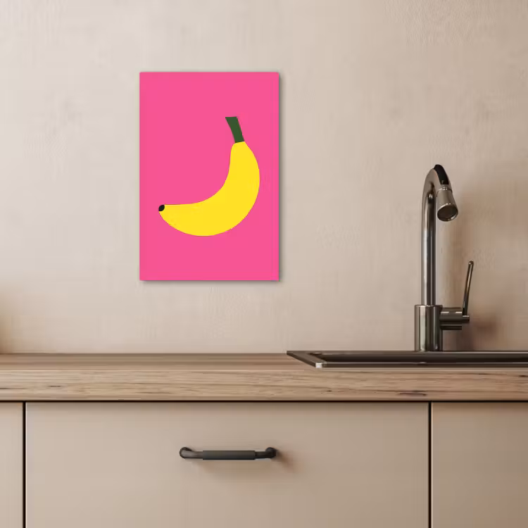 Canvas schilderij - Banaan - Geel - Fruit — 4