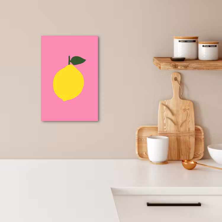Canvas schilderij - Citroen - Geel - Fris — 3