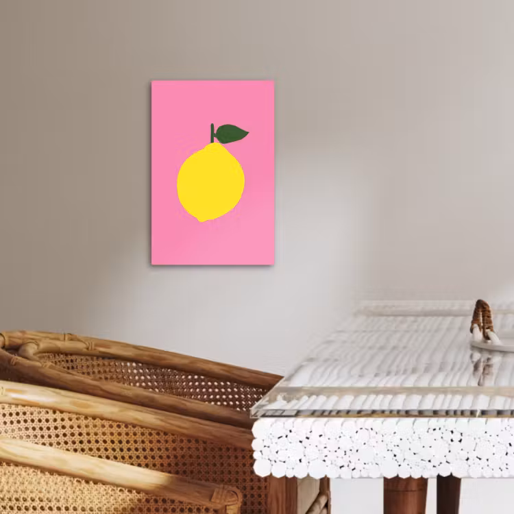 Canvas schilderij - Citroen - Geel - Fris — 4