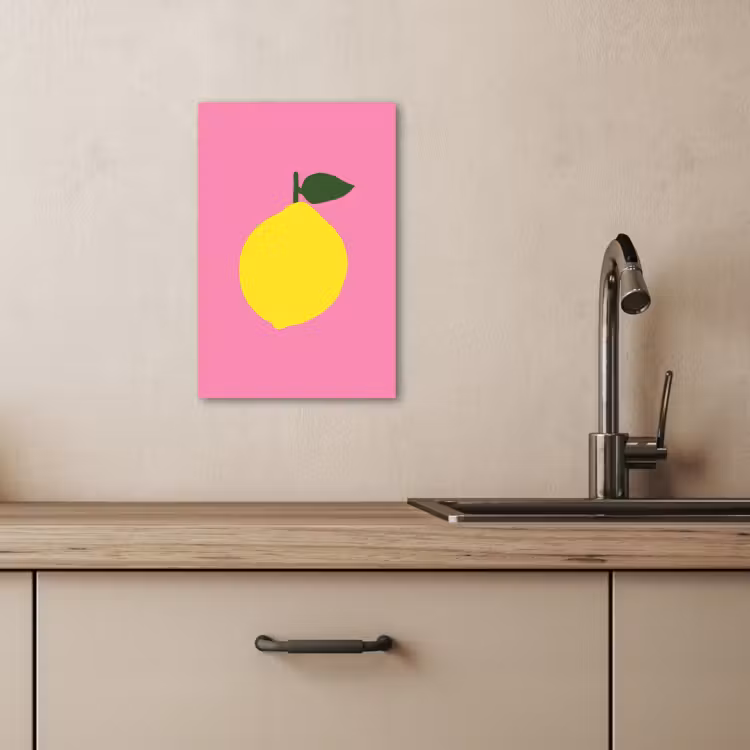 Canvas schilderij - Citroen - Geel - Fris — 5