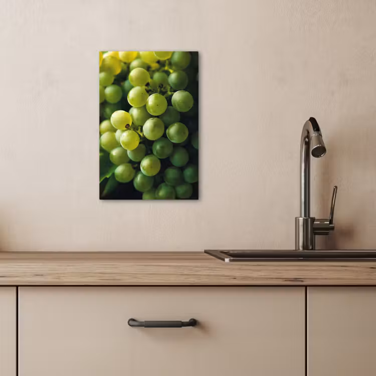 Canvas schilderij - Druiven - Tros - Groen — 4