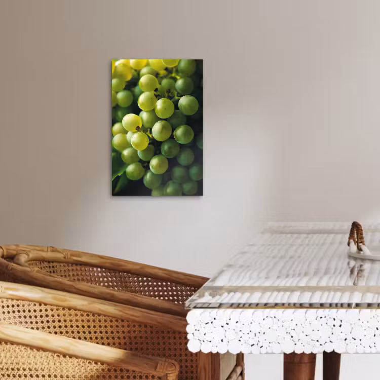 Canvas schilderij - Druiven - Tros - Groen — 5