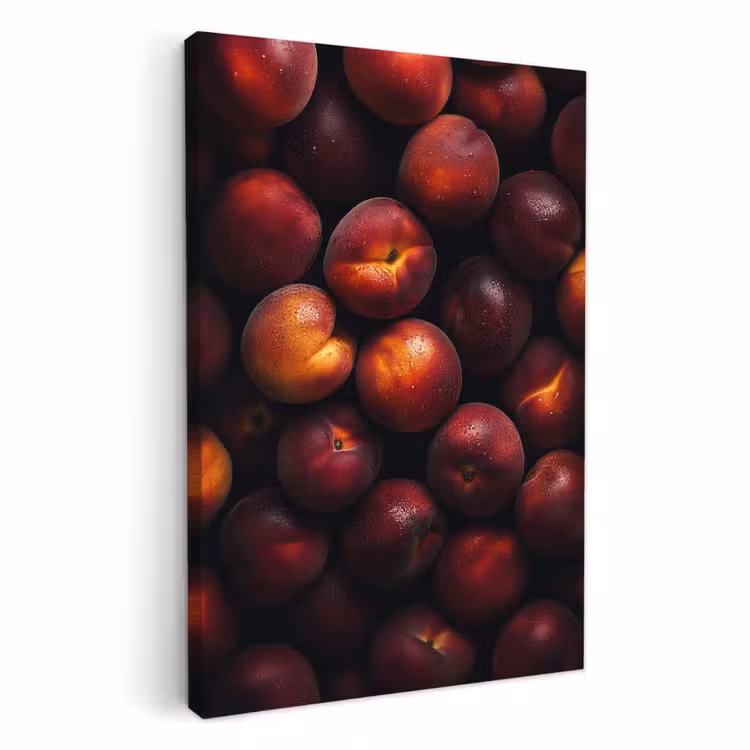 Canvas schilderij - Fruit - Close up - Nectarines — 3