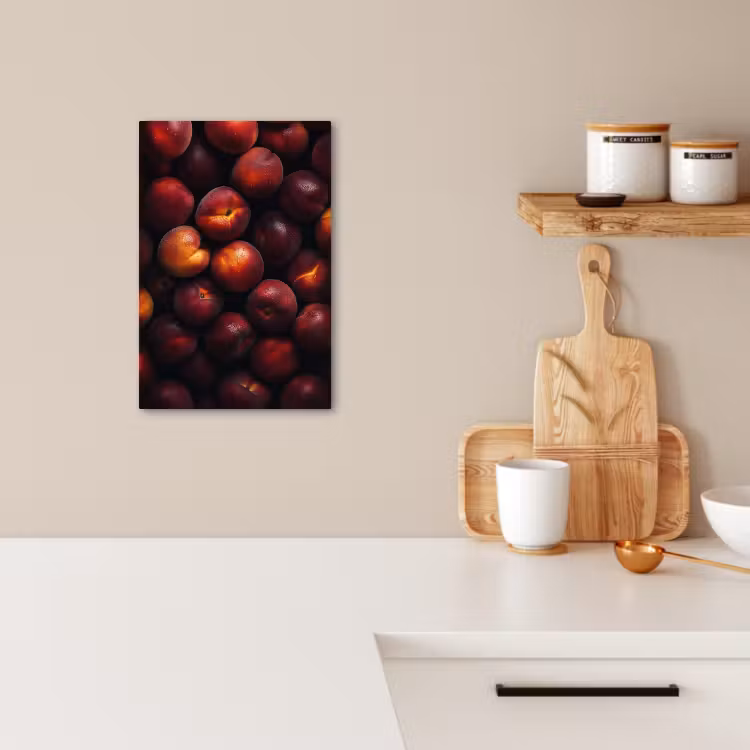 Canvas schilderij - Fruit - Close up - Nectarines — 5