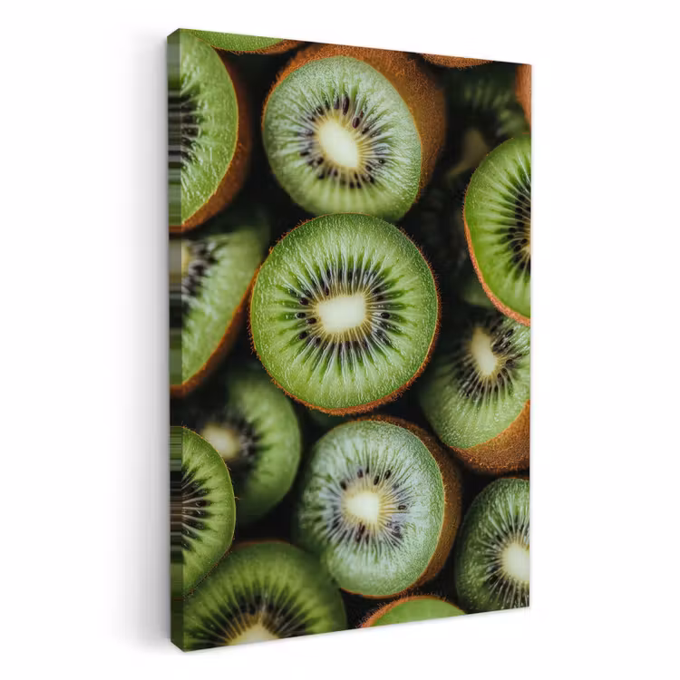Canvas schilderij - Kiwi - Fruit - Groen — 1