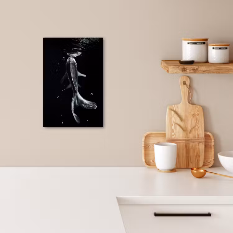Canvas schilderij - Koi - Vissen - Water - Zwart — 3