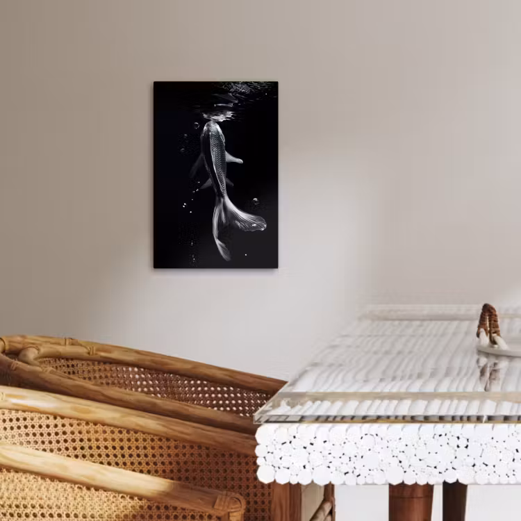 Canvas schilderij - Koi - Vissen - Water - Zwart — 5