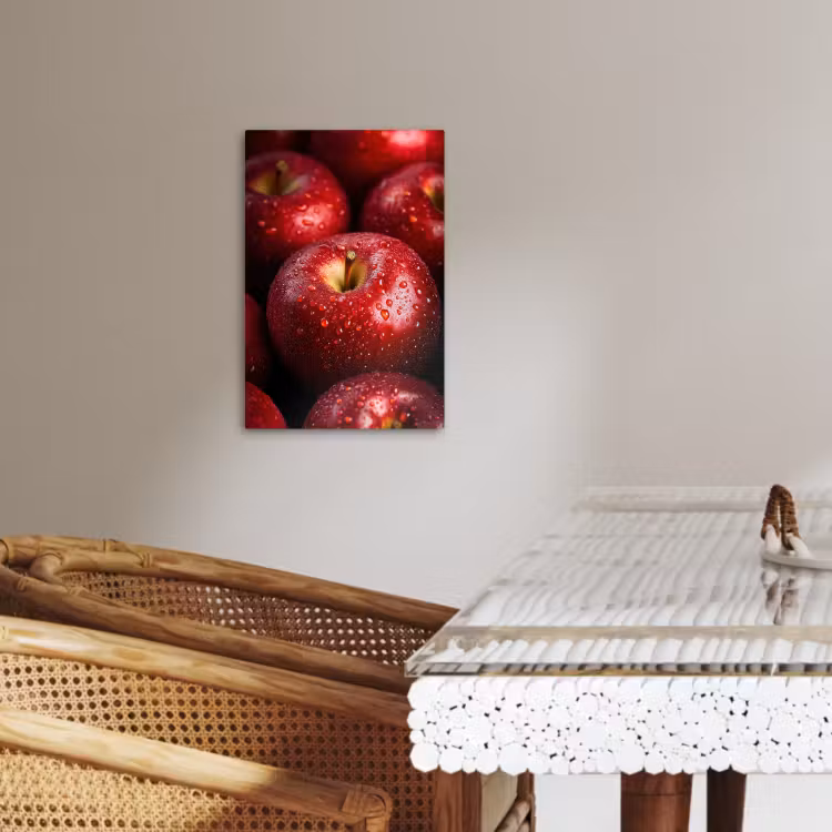 Canvas schilderij - Rood - Appels - Fruit — 3