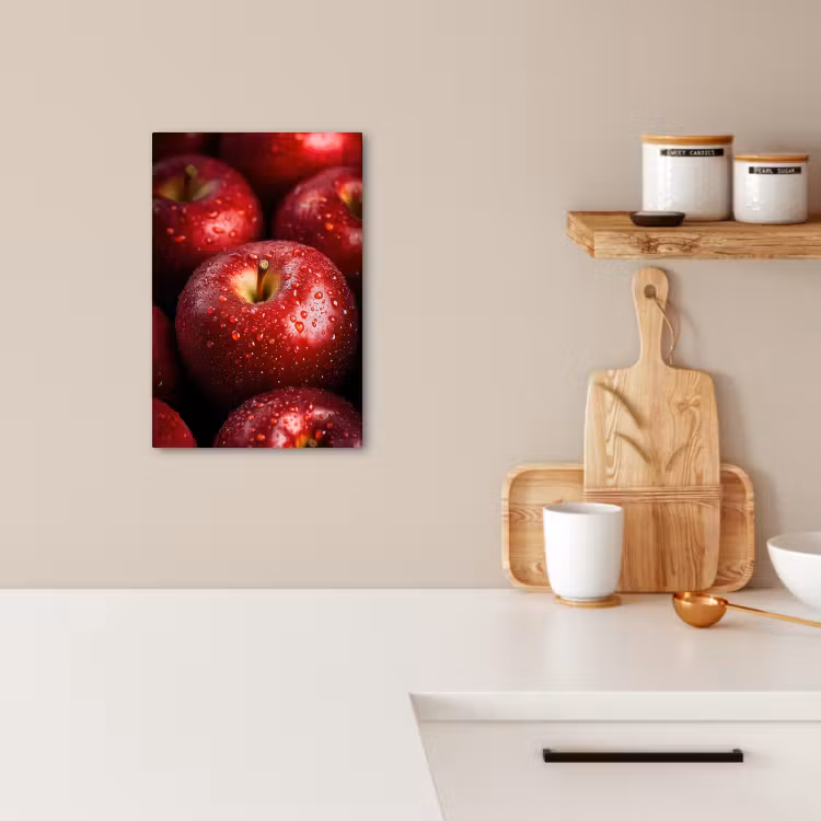 Canvas schilderij - Rood - Appels - Fruit — 4