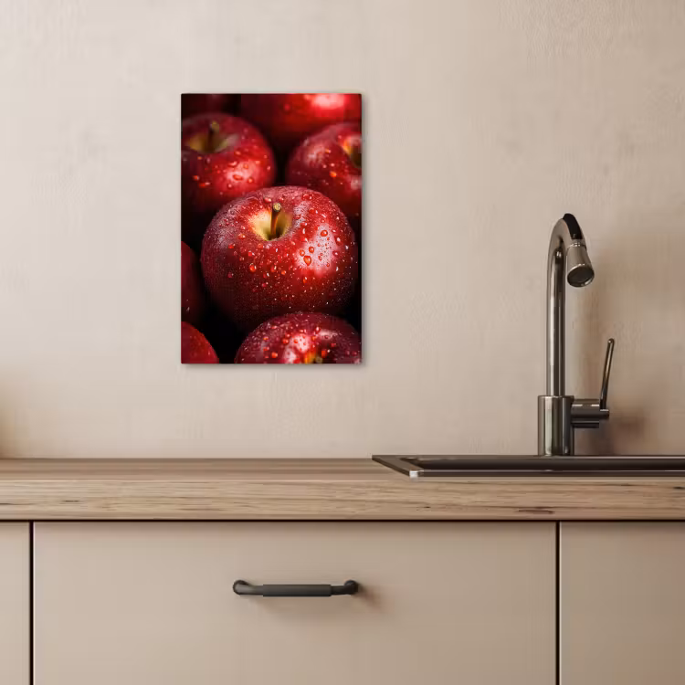 Canvas schilderij - Rood - Appels - Fruit — 5