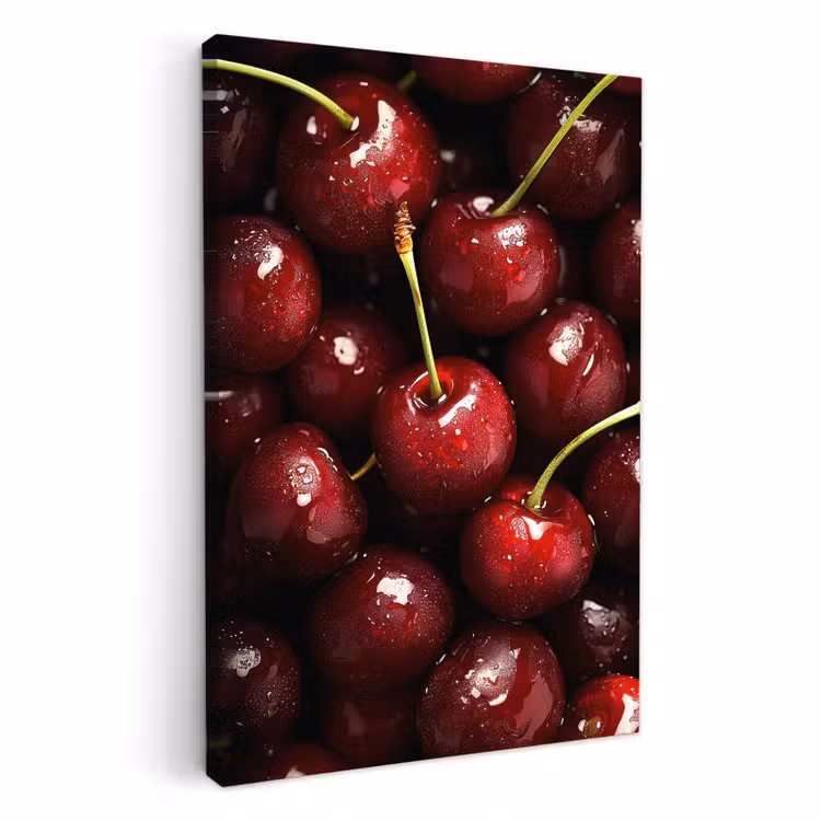 Canvas schilderij - Rood - Fruit - Kersen — 2