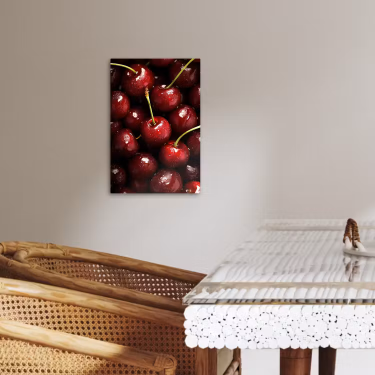 Canvas schilderij - Rood - Fruit - Kersen — 4