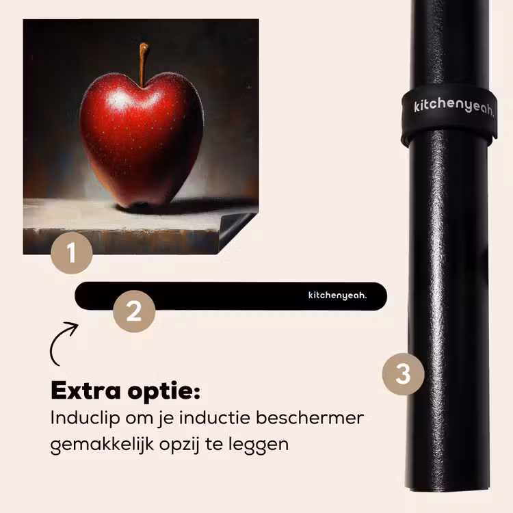 Inductie beschermer - Apple - Hart - Rood — 8
