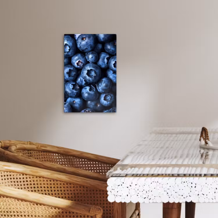 Canvas schilderij - Bessen - Blauw - Fruit — 1