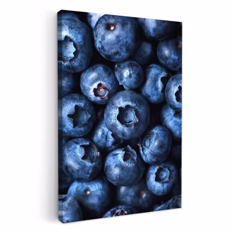 Canvas schilderij - Bessen - Blauw - Fruit — 2