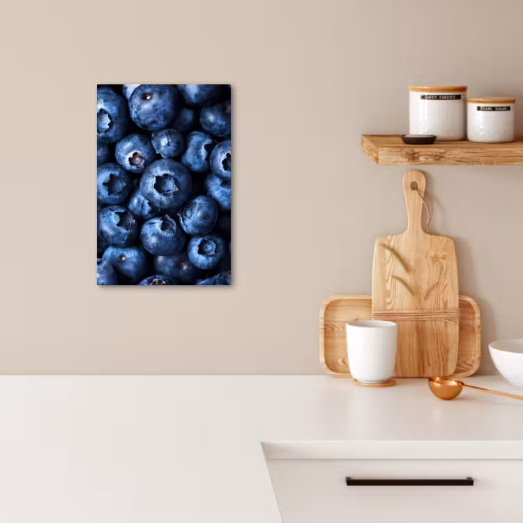Canvas schilderij - Bessen - Blauw - Fruit — 3
