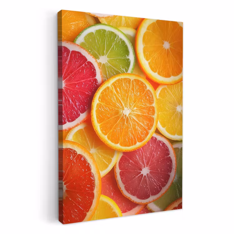 Canvas schilderij - Fruit - Kleurrijk - Close up — 2