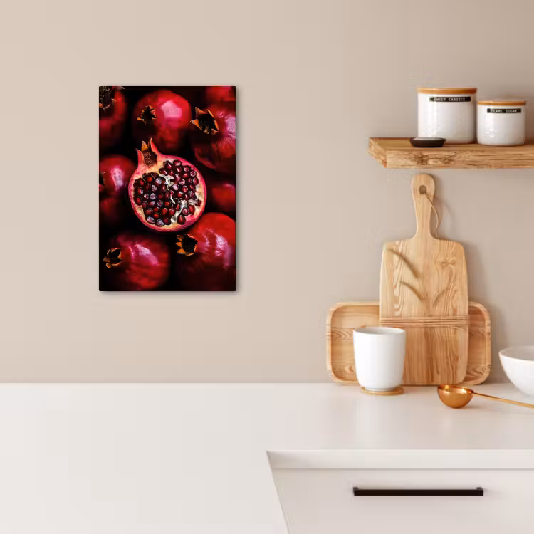 Canvas schilderij - Granaatappel - Rood - Fruit — 4