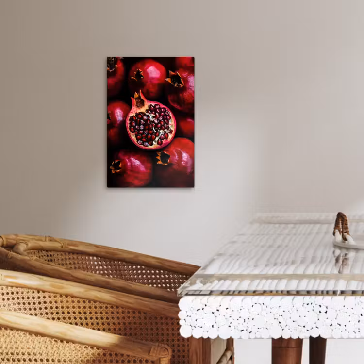 Canvas schilderij - Granaatappel - Rood - Fruit — 5